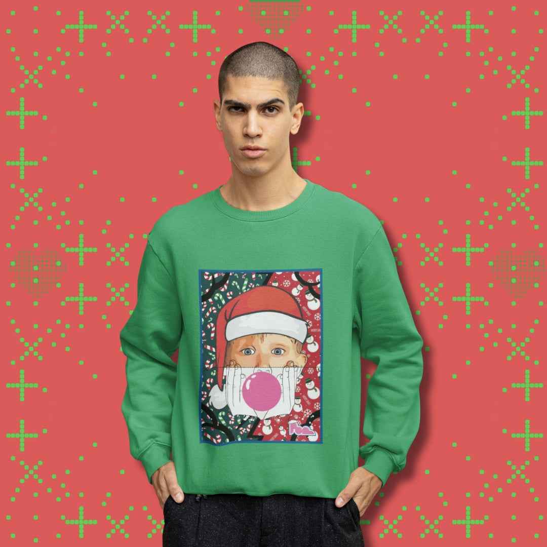 Felpa Girocollo "Xmas Kevin" - Pop