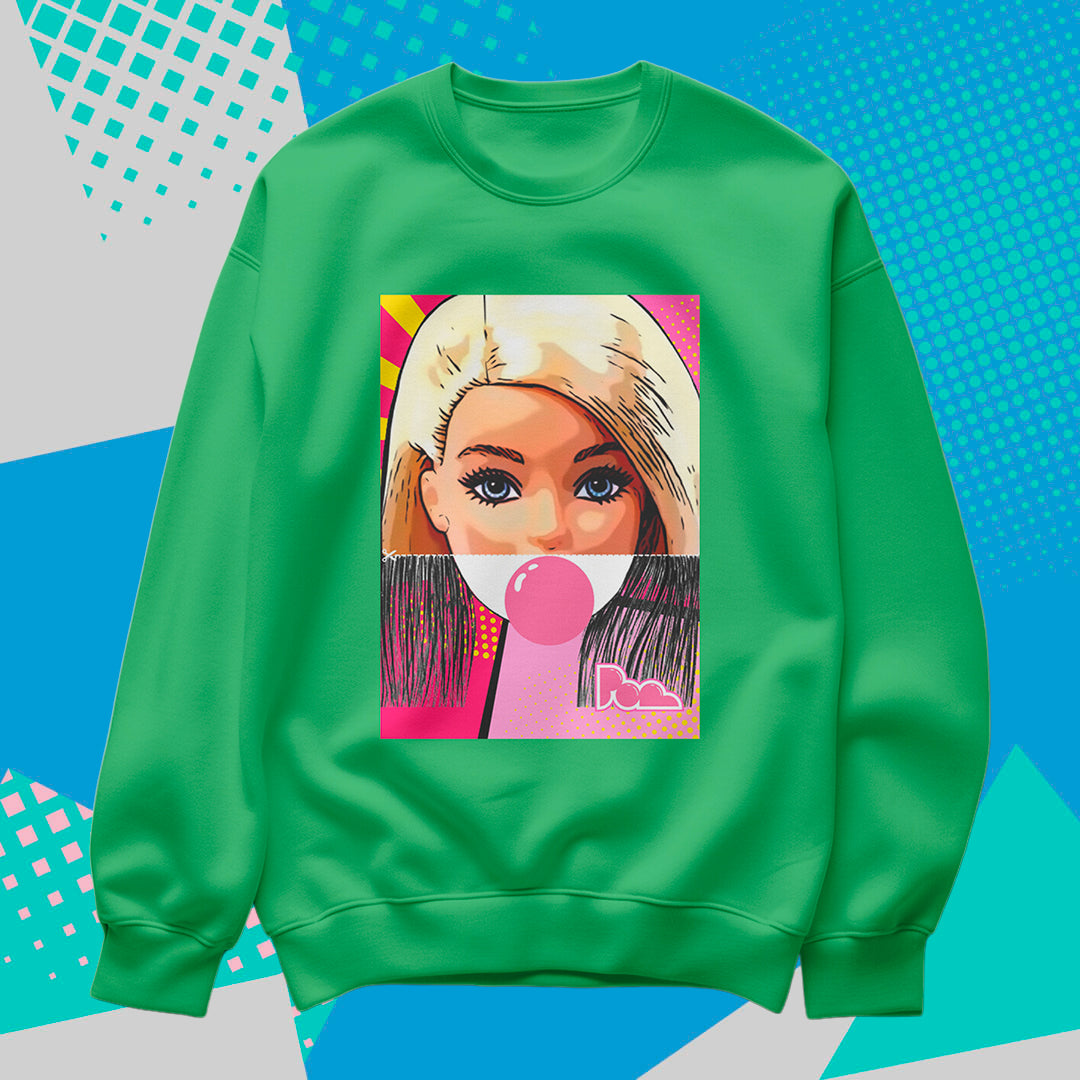 Felpa Pop Girocollo "Barbie"