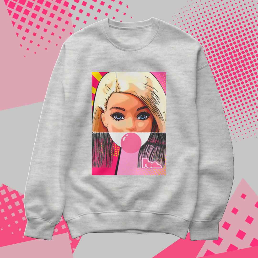 Felpa Pop Girocollo "Barbie"