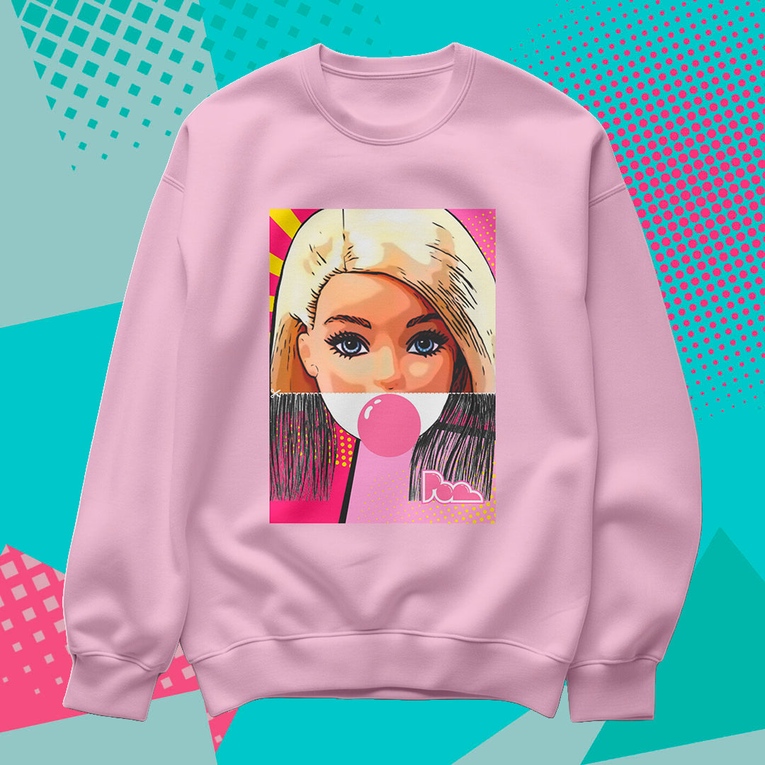 Felpa Pop Girocollo "Barbie"