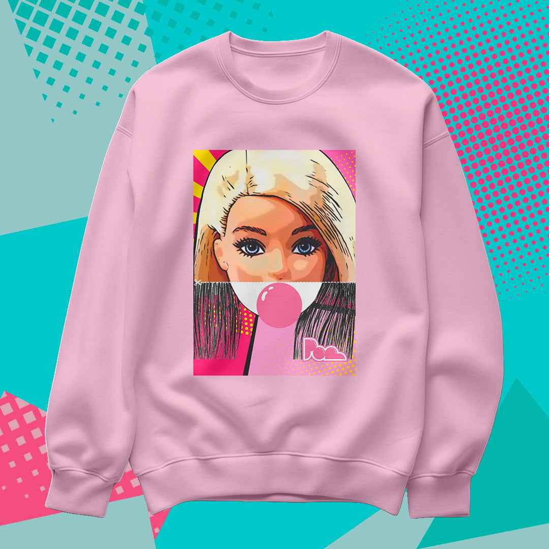 Felpa Pop Girocollo "Barbie"
