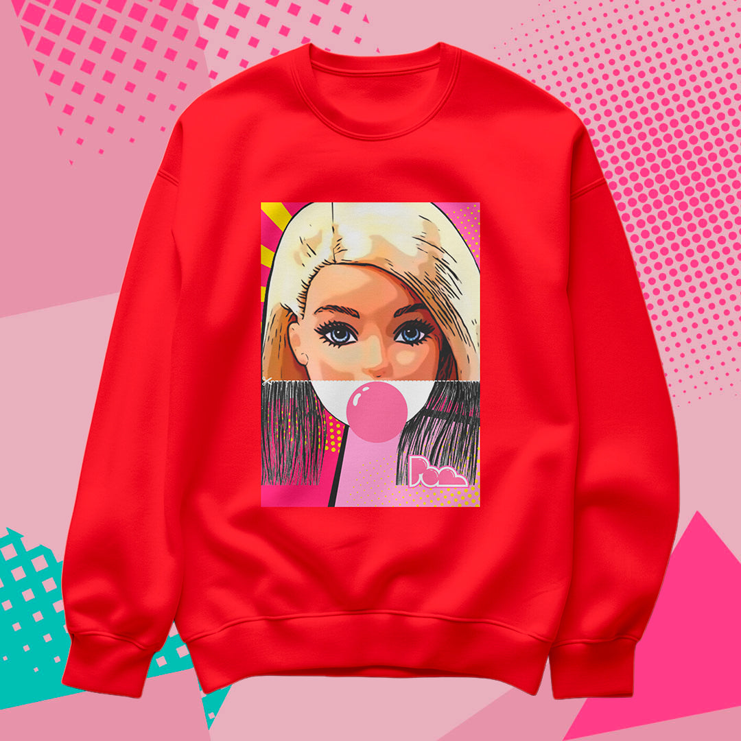 Felpa Pop Girocollo "Barbie"
