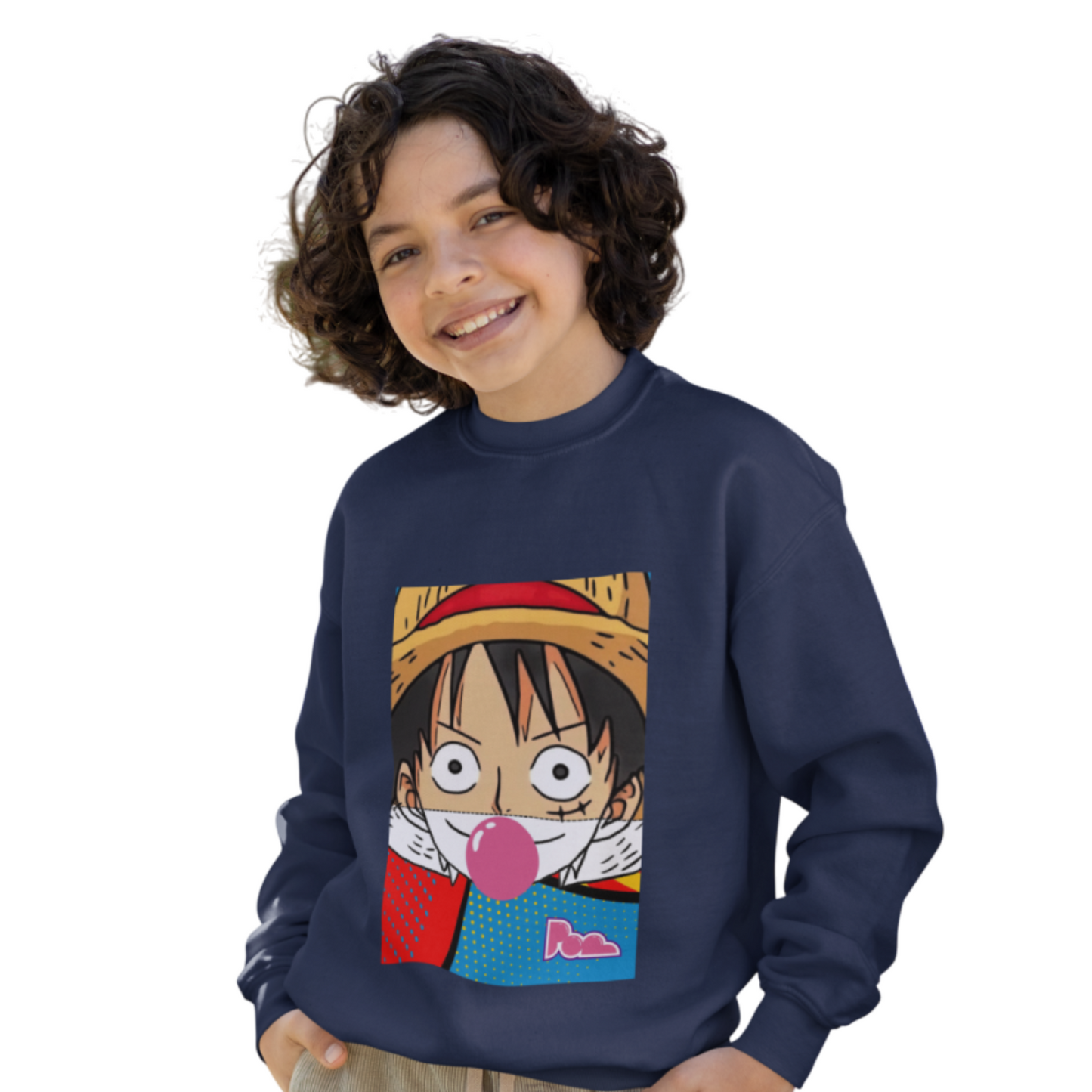 Felpa girocollo Pop "Luffy" KIDS - PopbyAlessandro