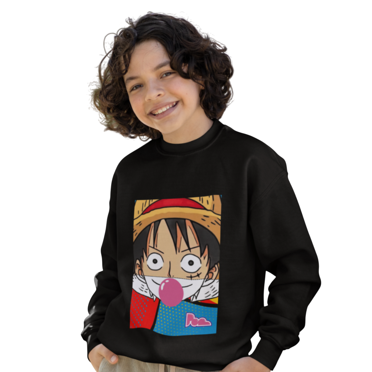 Felpa girocollo Pop "Luffy" KIDS - PopbyAlessandro