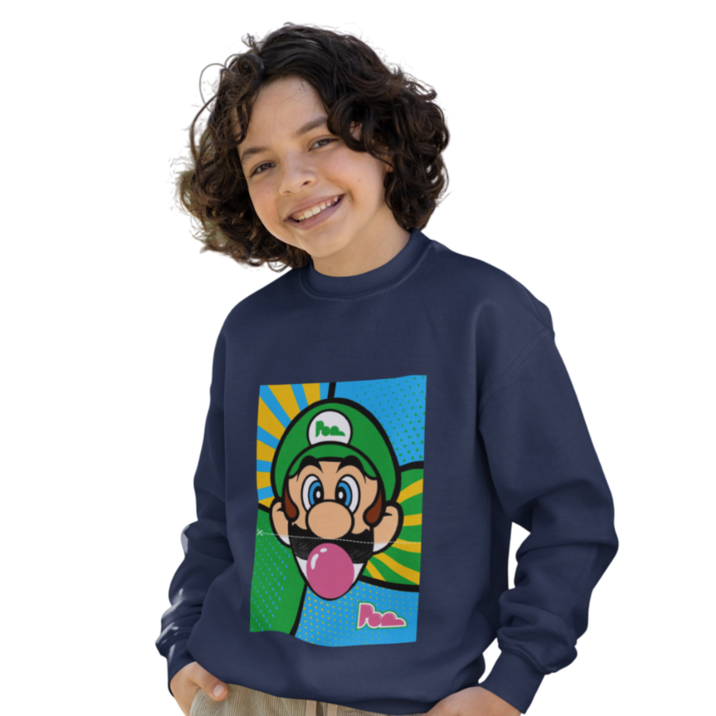 Felpa girocollo Pop "Luigi" KIDS - PopbyAlessandro