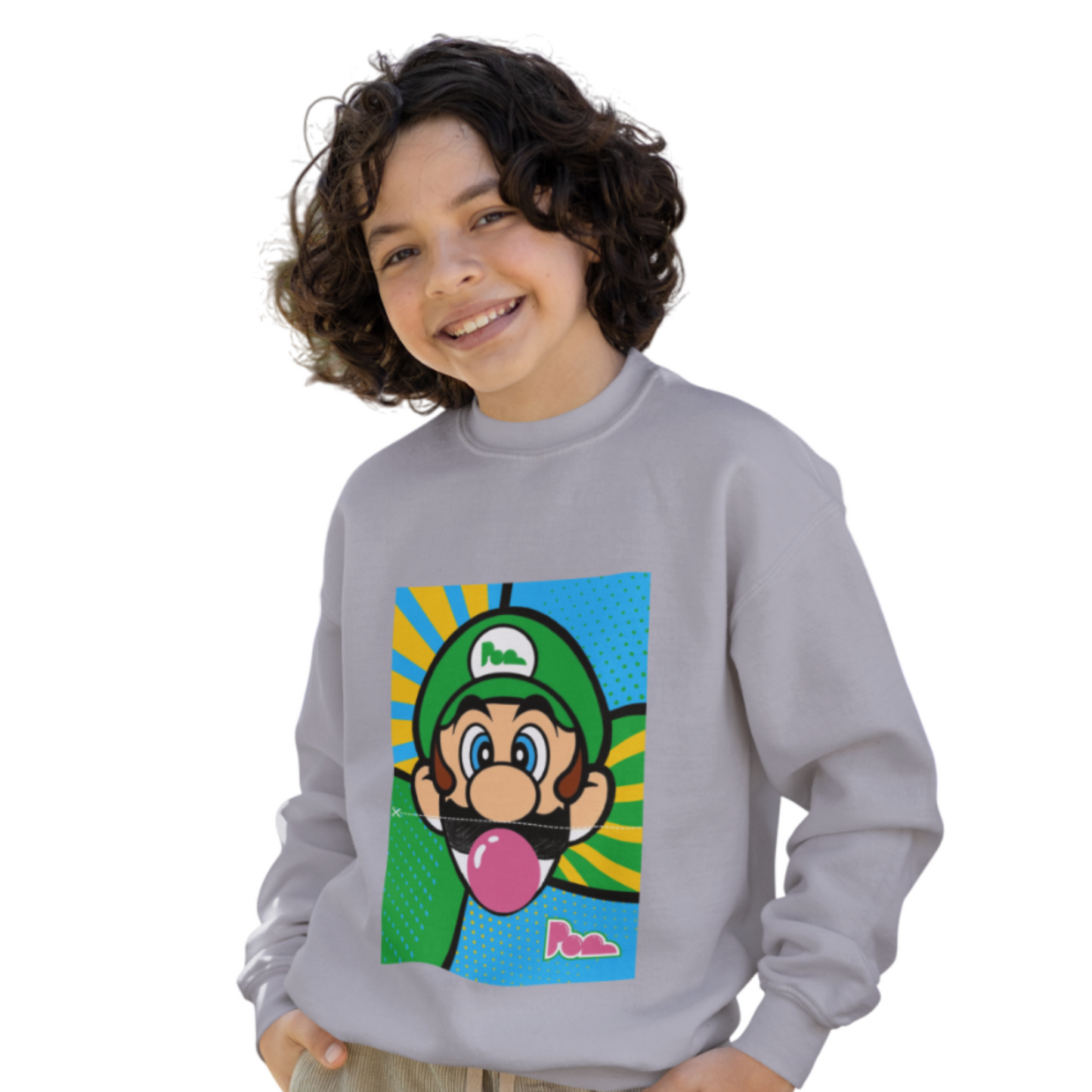 Felpa girocollo Pop "Luigi" KIDS - PopbyAlessandro