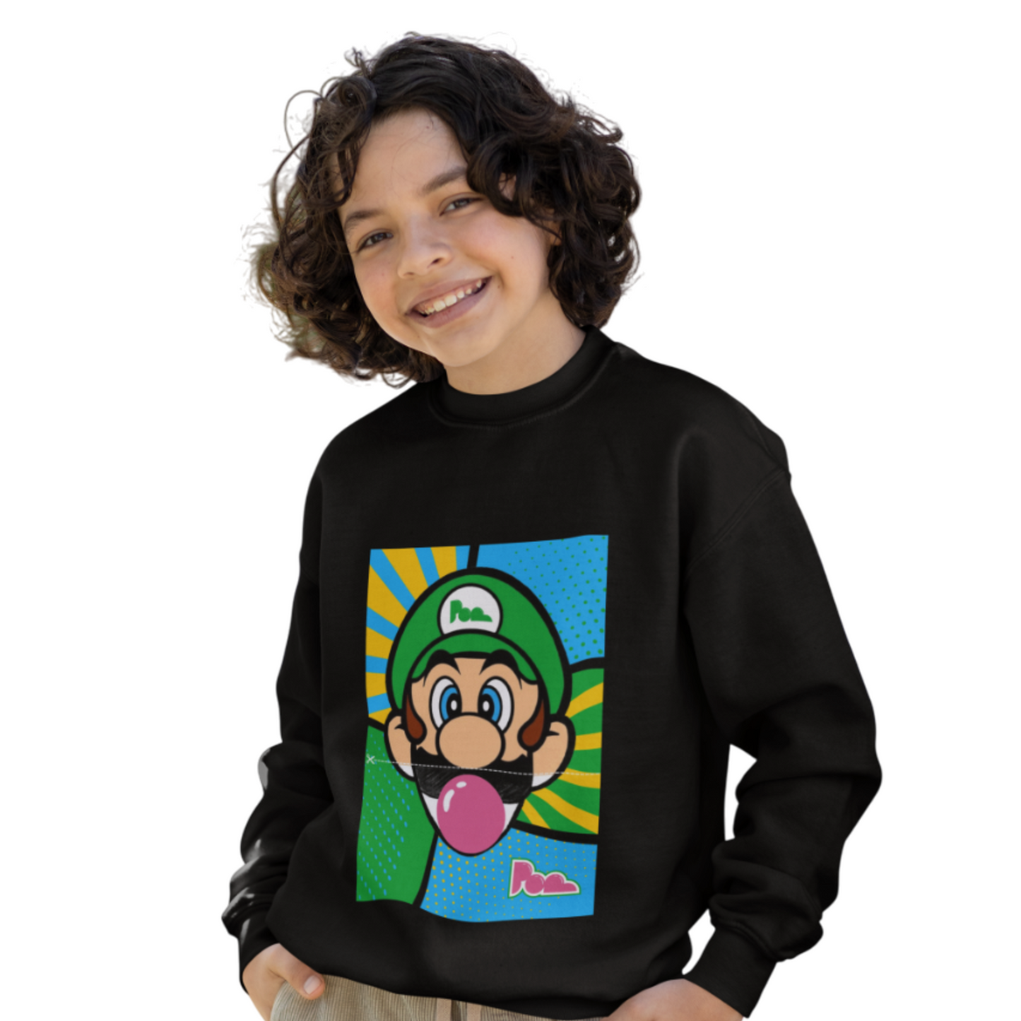 Felpa girocollo Pop "Luigi" KIDS - PopbyAlessandro