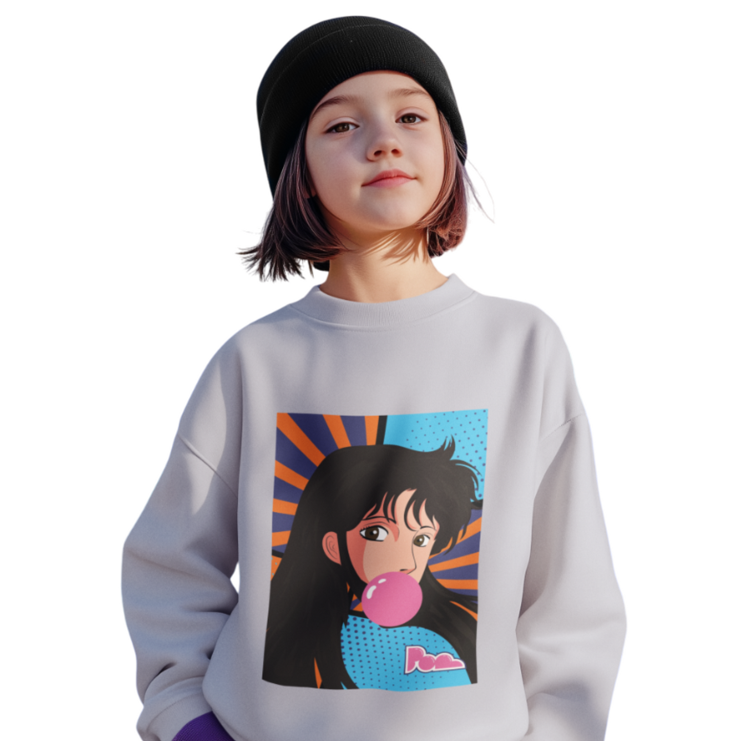 Felpa girocollo Pop "Occhi di gatto" KIDS - PopbyAlessandro