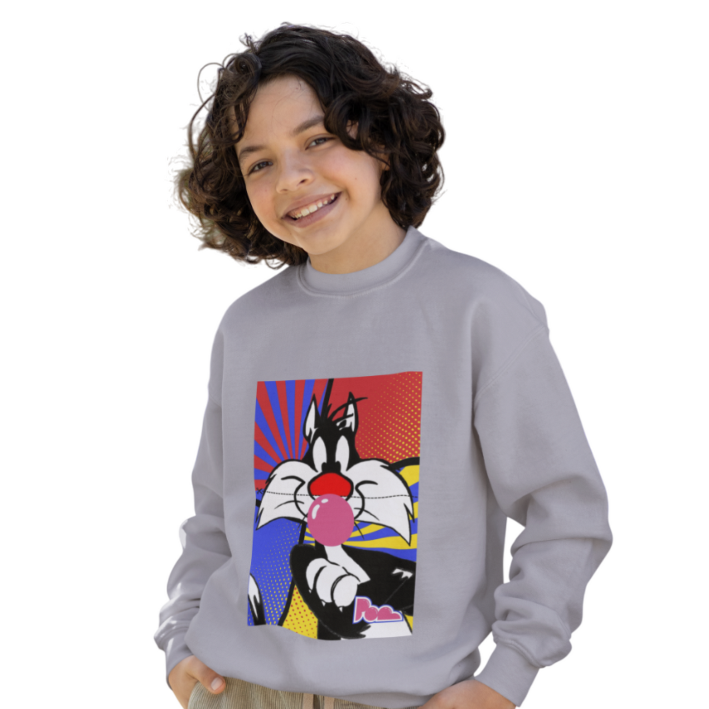 Felpa girocollo Pop "Silvestro" KIDS - PopbyAlessandro