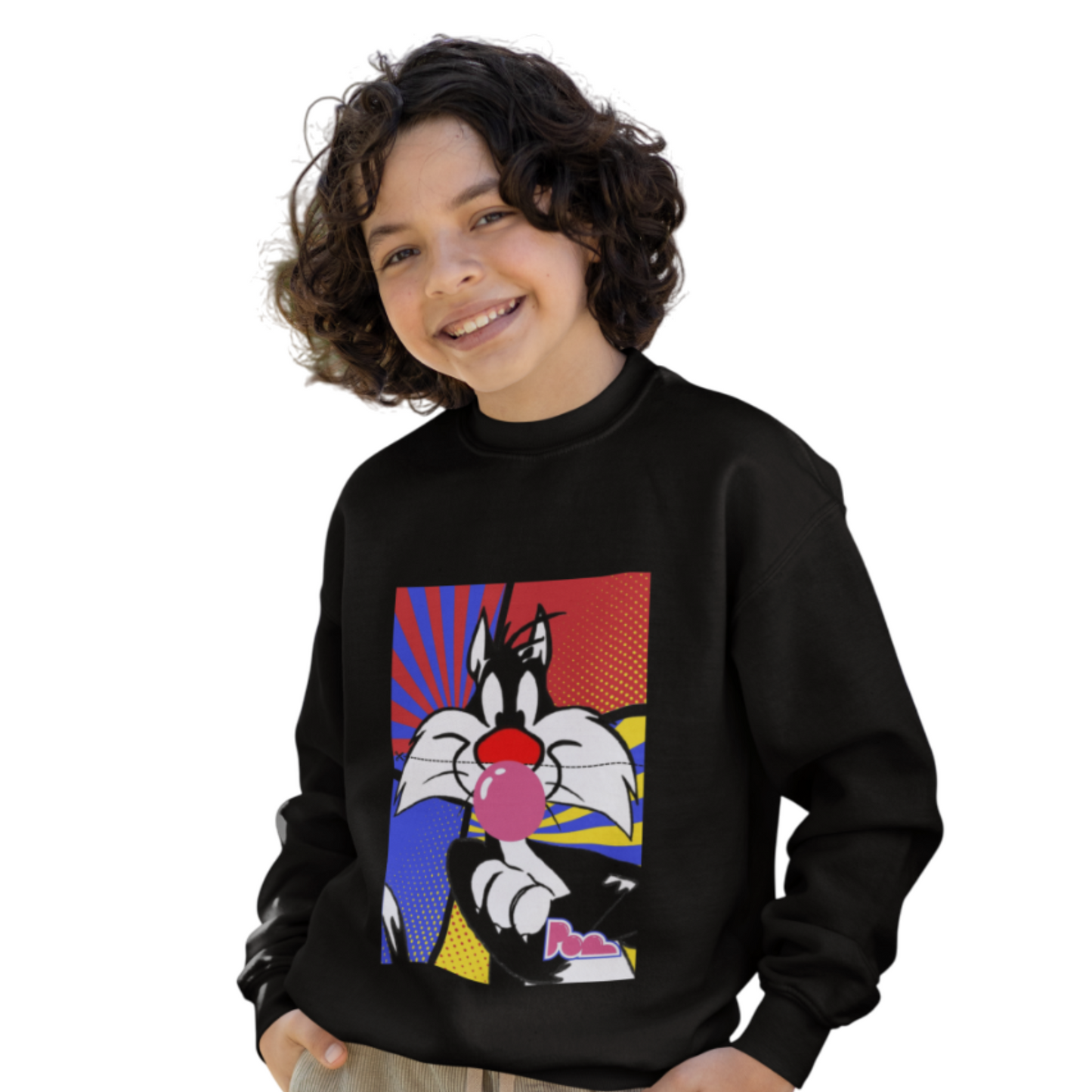 Felpa girocollo Pop "Silvestro" KIDS - PopbyAlessandro