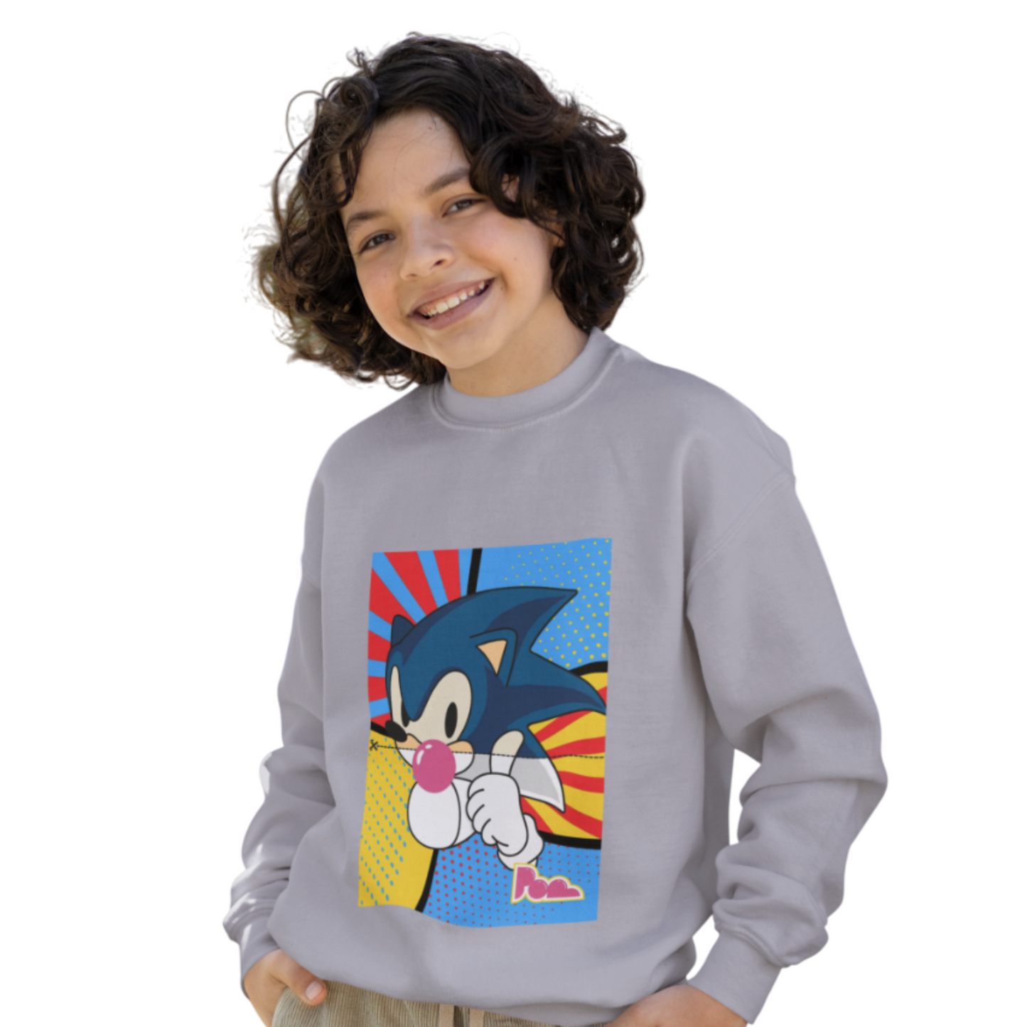 Felpa girocollo Pop "Sonic" KIDS - PopbyAlessandro