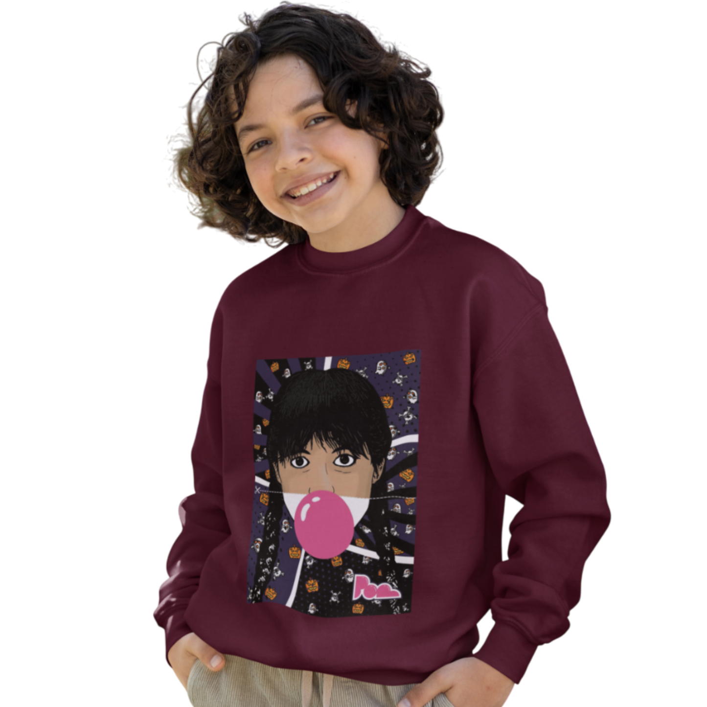 Felpa Girocollo Halloween Edition KIDS- POP "Mercoledì Addams"