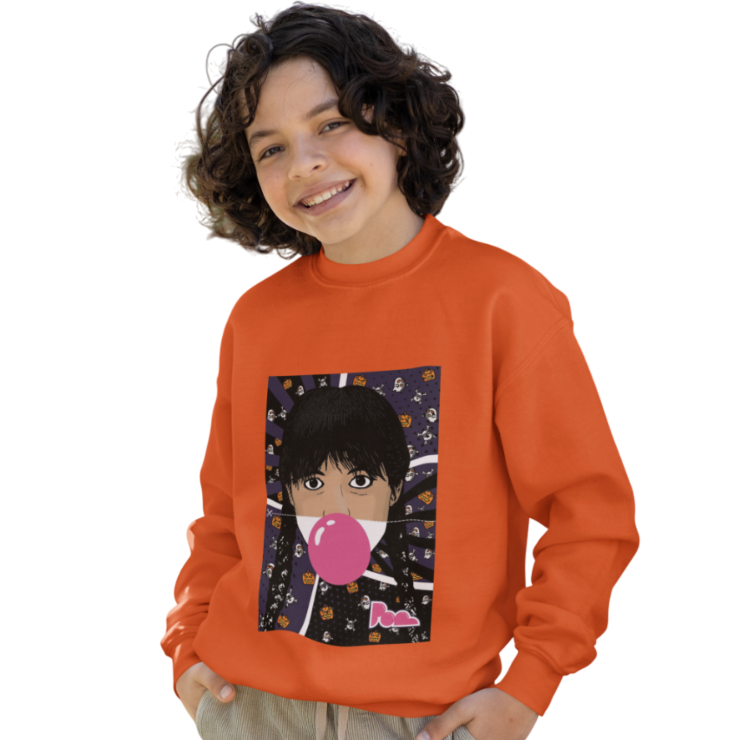 Felpa Girocollo Halloween Edition KIDS- POP "Mercoledì Addams"