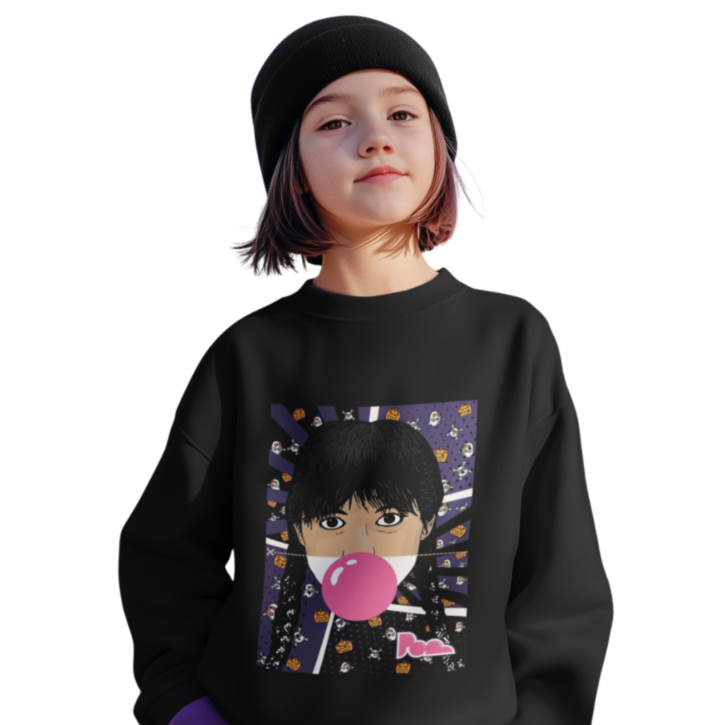 Felpa Girocollo Halloween Edition KIDS- POP "Mercoledì Addams"