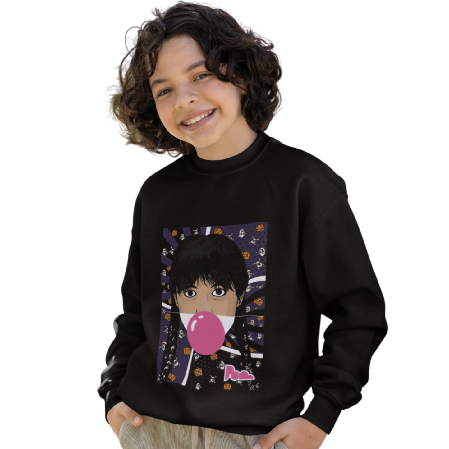 Felpa Girocollo Halloween Edition KIDS- POP "Mercoledì Addams"
