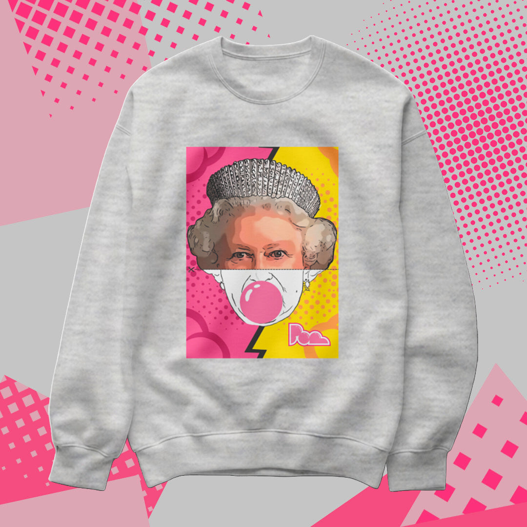 Felpa Pop Girocollo "Queen"