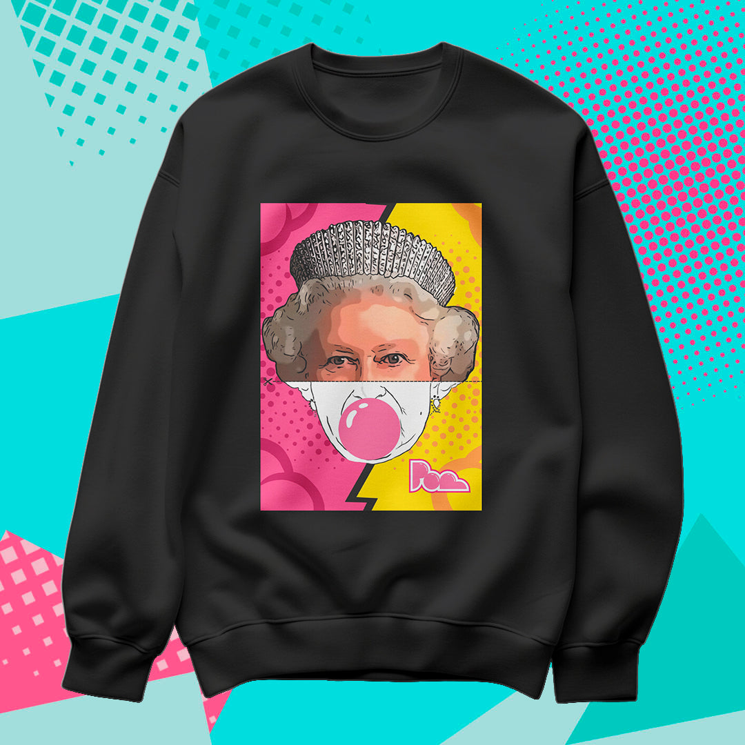 Felpa Pop Girocollo "Queen"