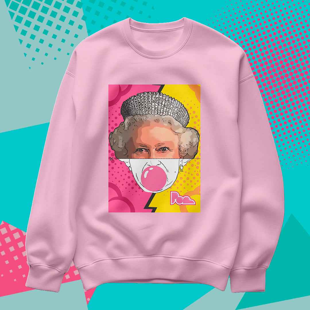 Felpa Pop Girocollo "Queen"