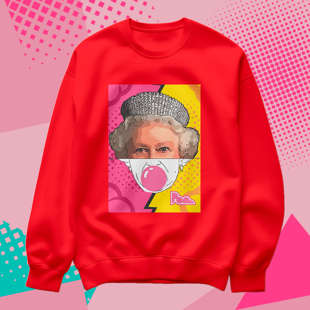 Felpa Pop Girocollo "Queen"