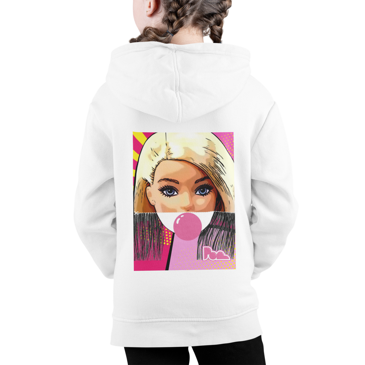 Felpa con zip Pop "Barbie" KIDS - PopbyAlessandro