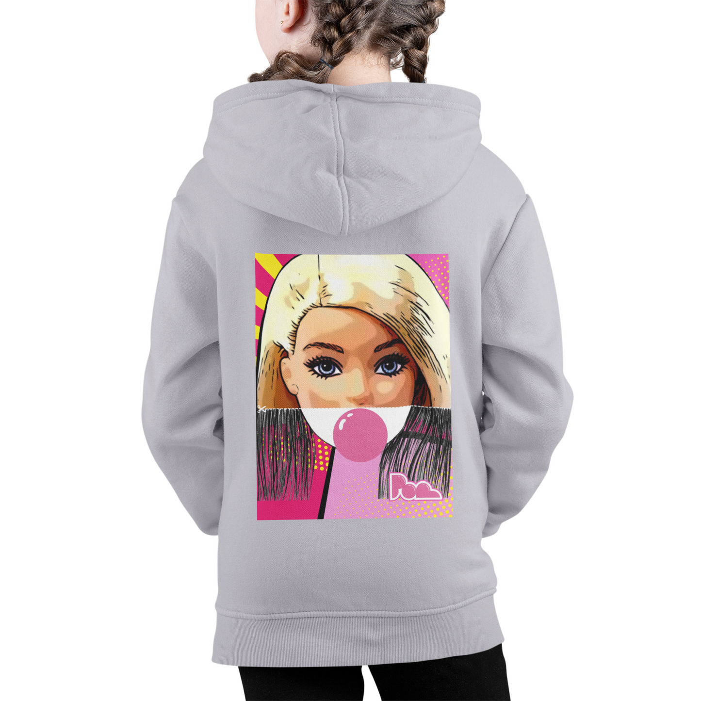 Felpa con zip Pop "Barbie" KIDS - PopbyAlessandro