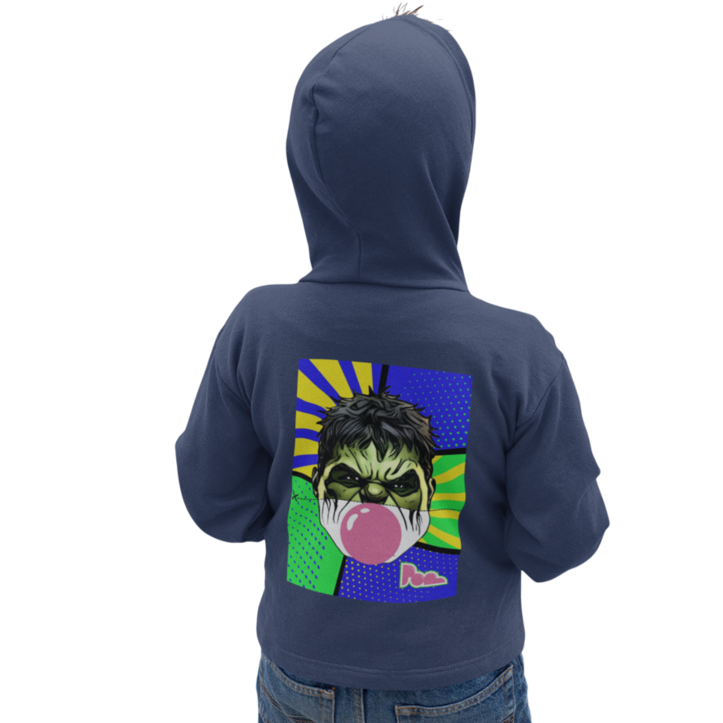 Felpa con zip Pop "Hulk" KIDS - PopbyAlessandro