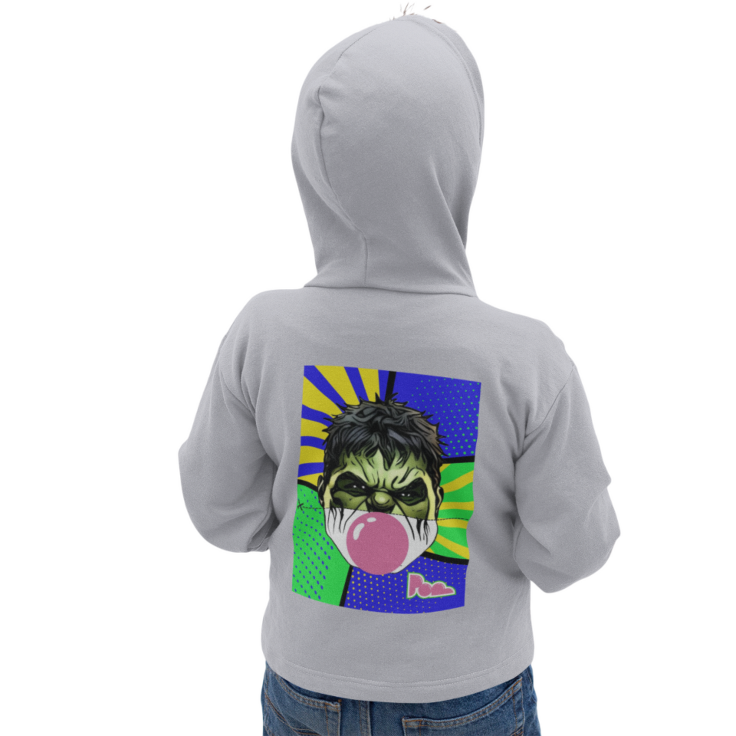 Felpa con zip Pop "Hulk" KIDS - PopbyAlessandro