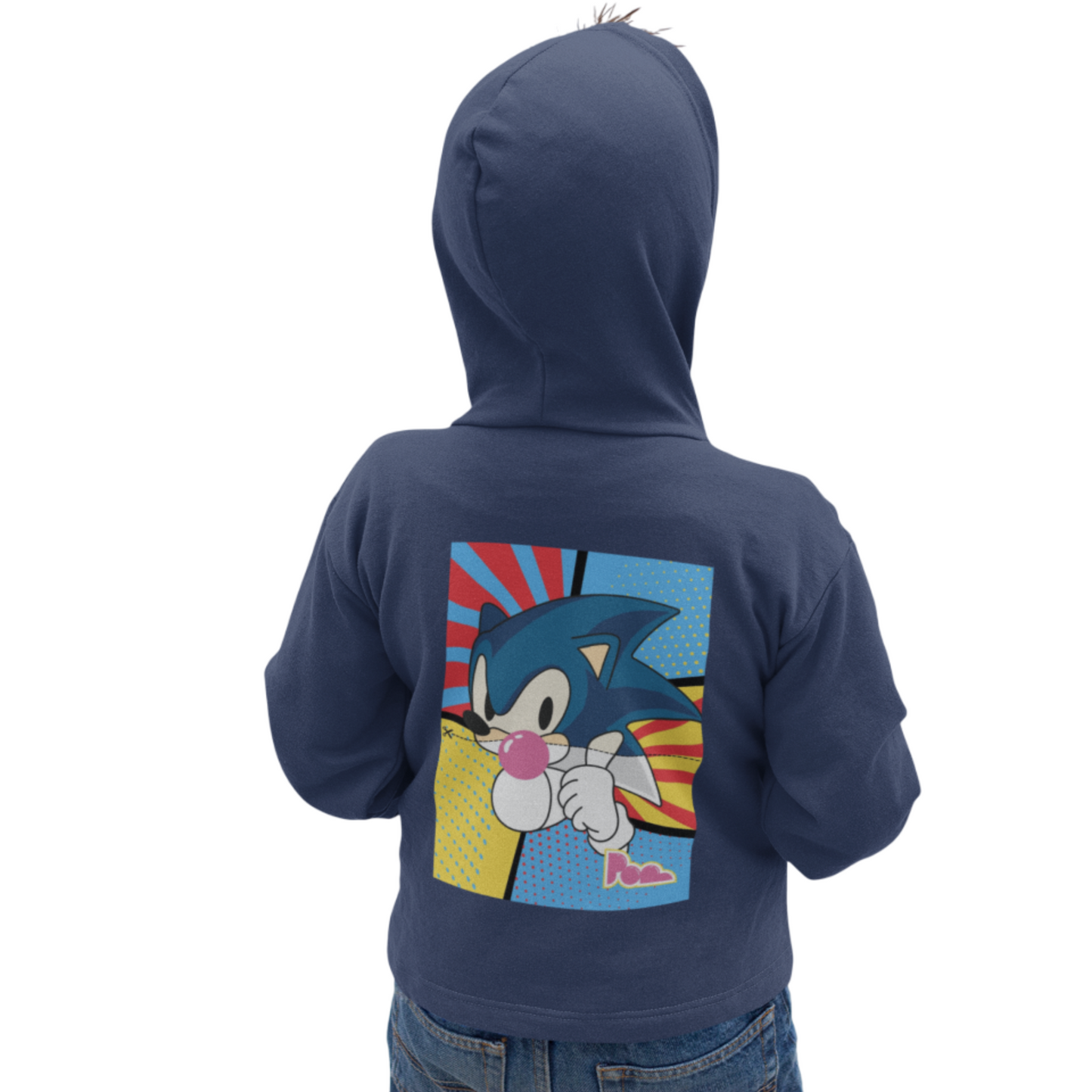 Felpa con zip Pop "Sonic" KIDS - PopbyAlessandro