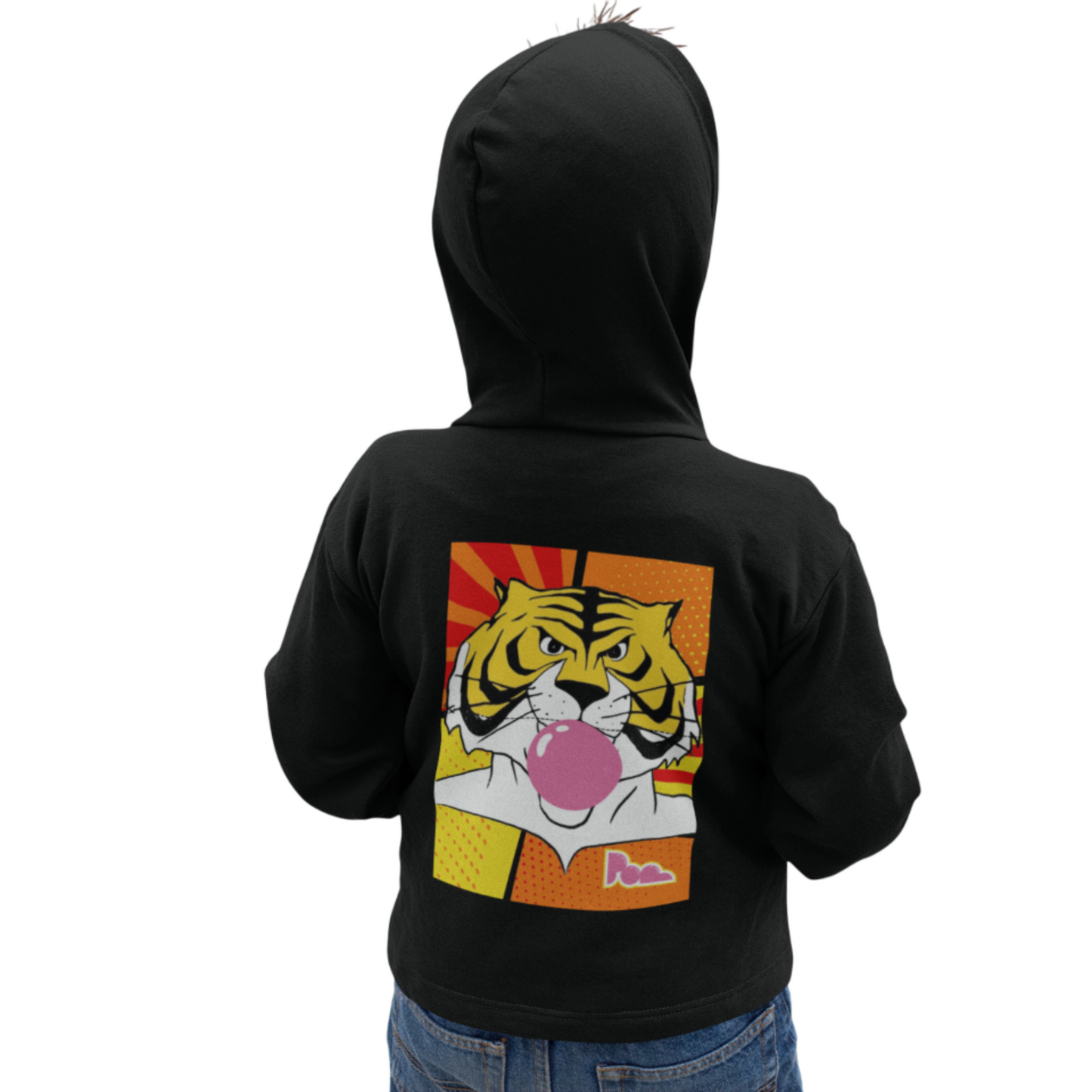 Felpa con zip Pop "Uomo tigre" KIDS - PopbyAlessandro