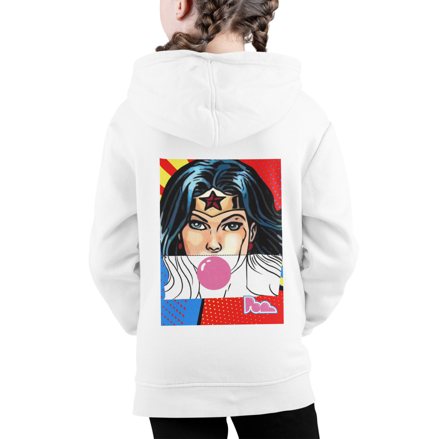 Felpa con zip Pop "Wonder woman" KIDS - PopbyAlessandro