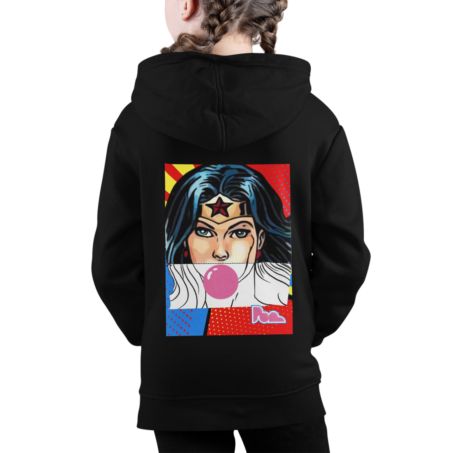 Felpa con zip Pop "Wonder woman" KIDS - PopbyAlessandro