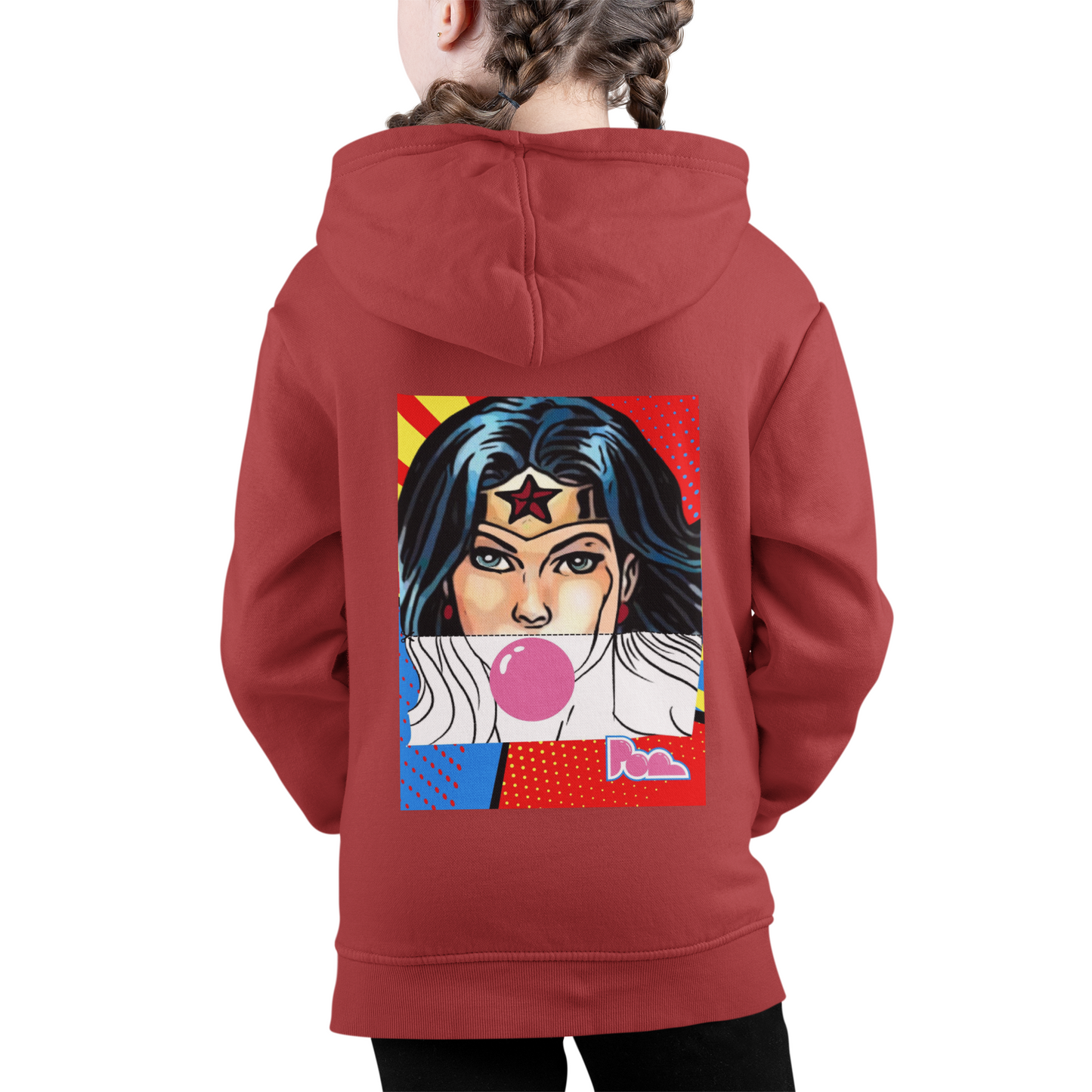 Felpa con zip Pop "Wonder woman" KIDS - PopbyAlessandro