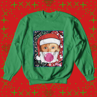 Felpa Girocollo "Xmas Kevin" - Pop