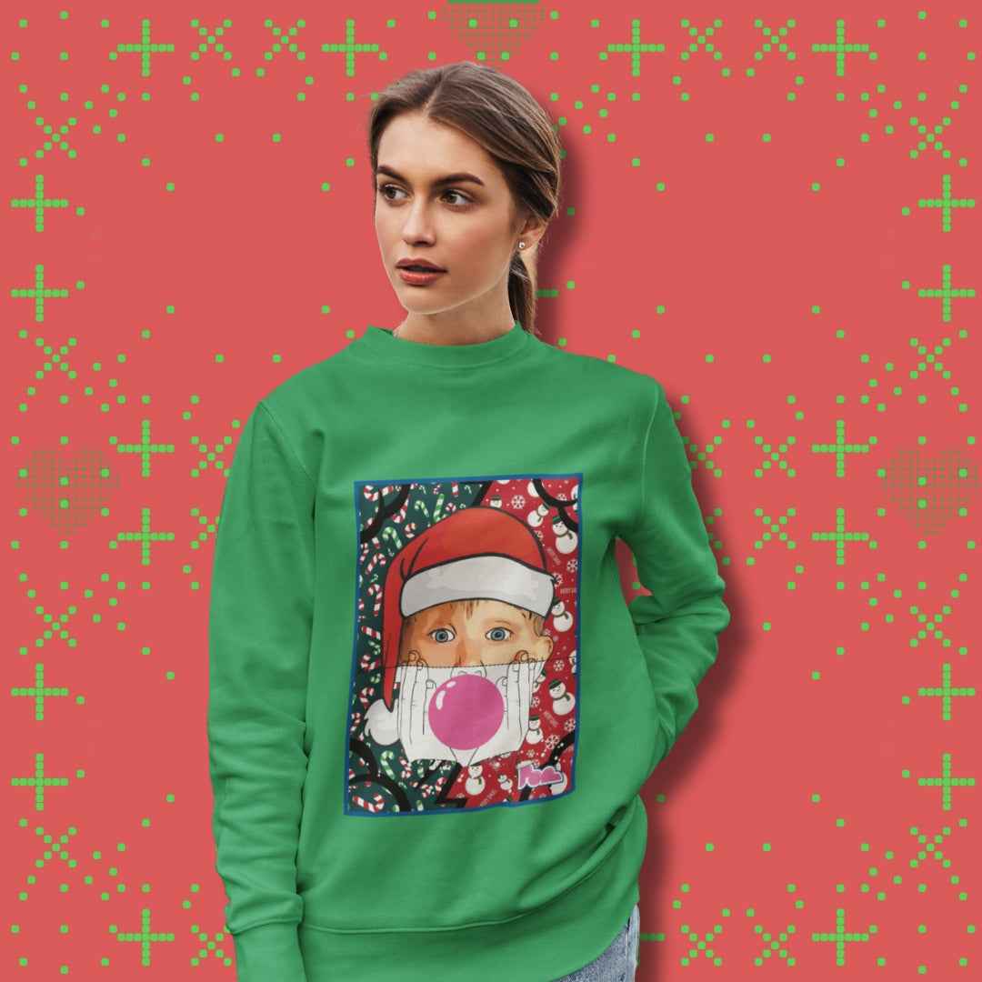 Felpa Girocollo "Xmas Kevin" - Pop