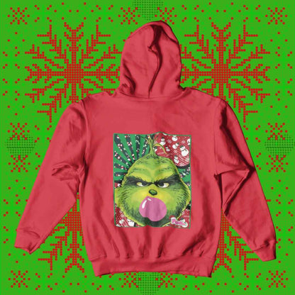 Felpa Cappuccio "Xmas Grinch" - Pop