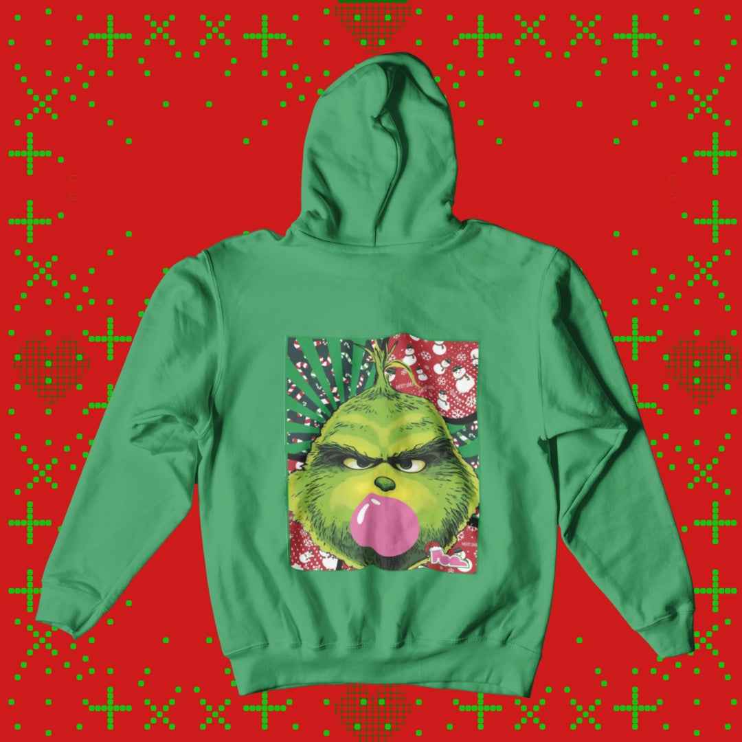 Felpa Cappuccio "Xmas Grinch" - Pop