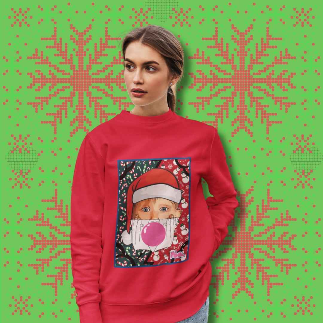 Felpa Girocollo "Xmas Kevin" - Pop