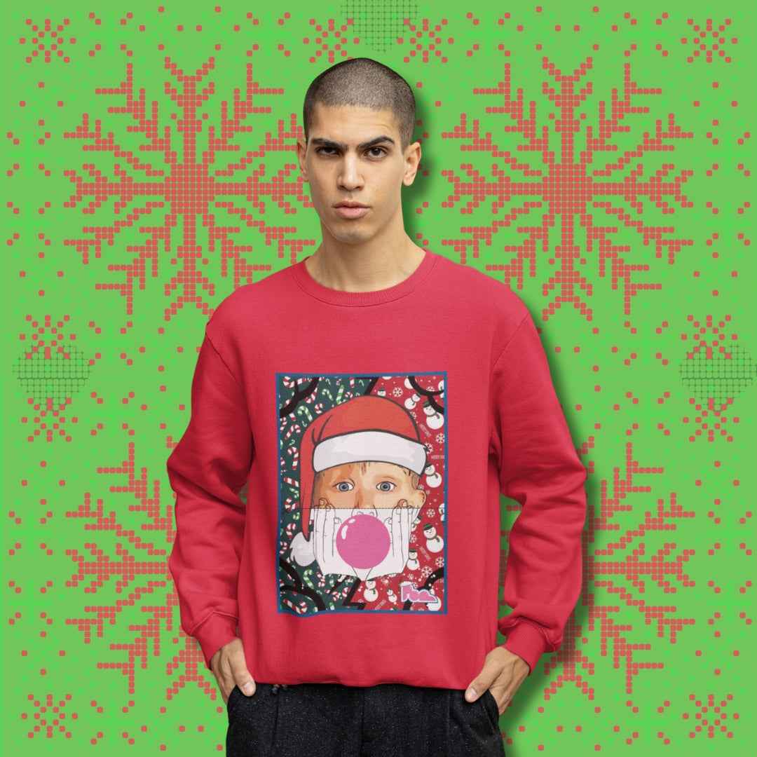 Felpa Girocollo "Xmas Kevin" - Pop