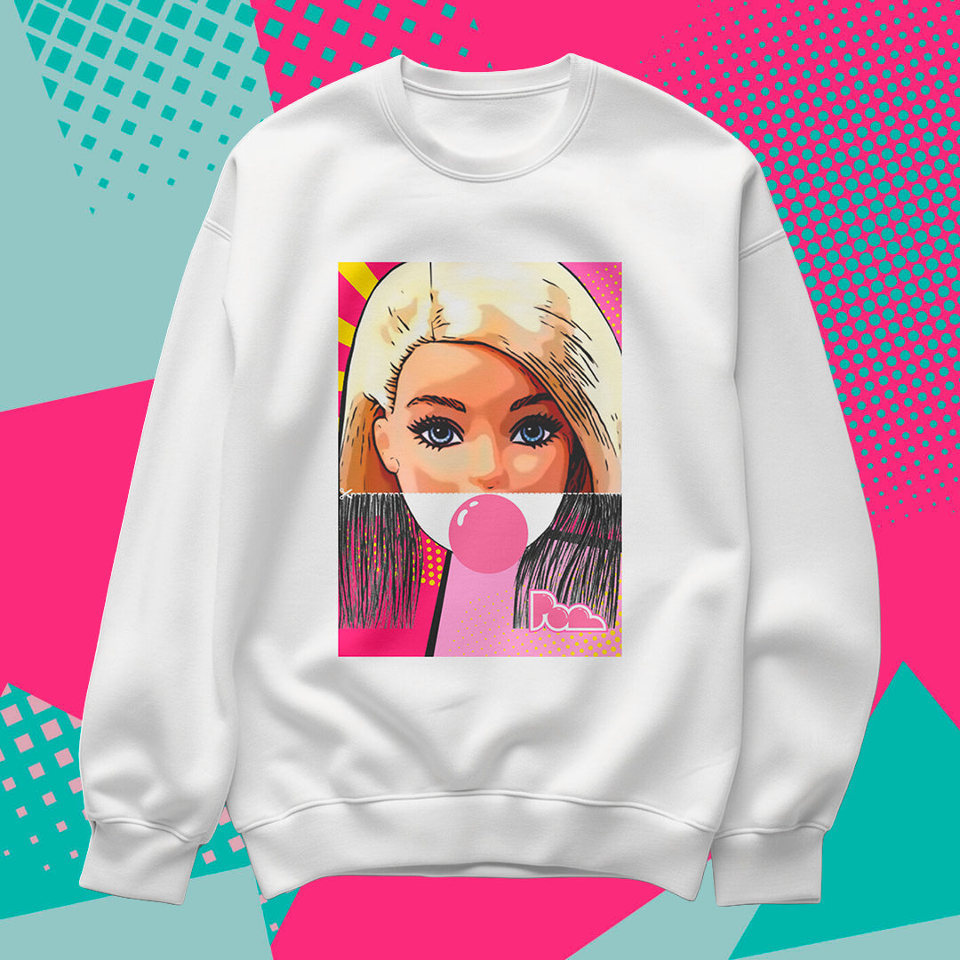 Felpa Pop Girocollo "Barbie"