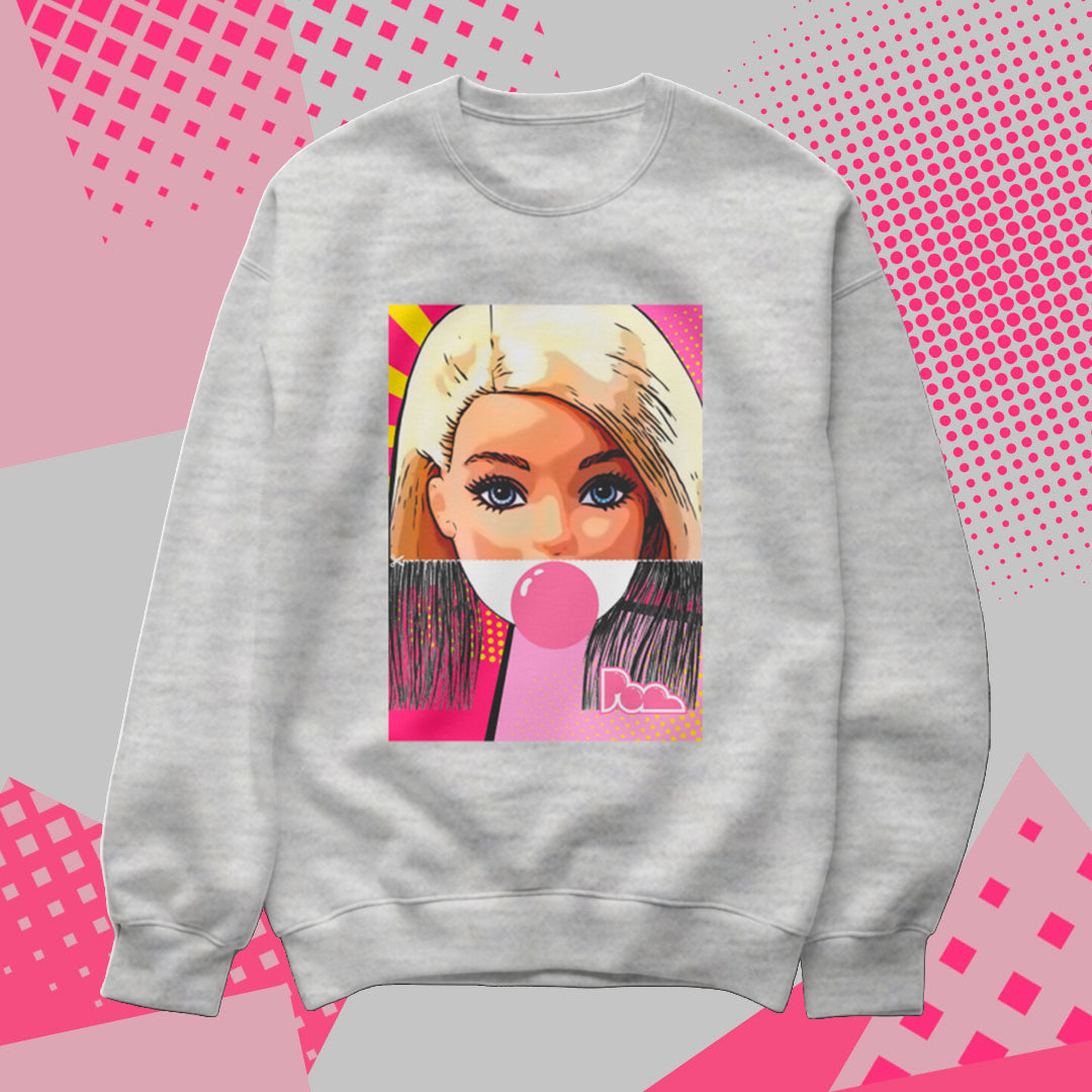 Felpa Pop Girocollo "Barbie"