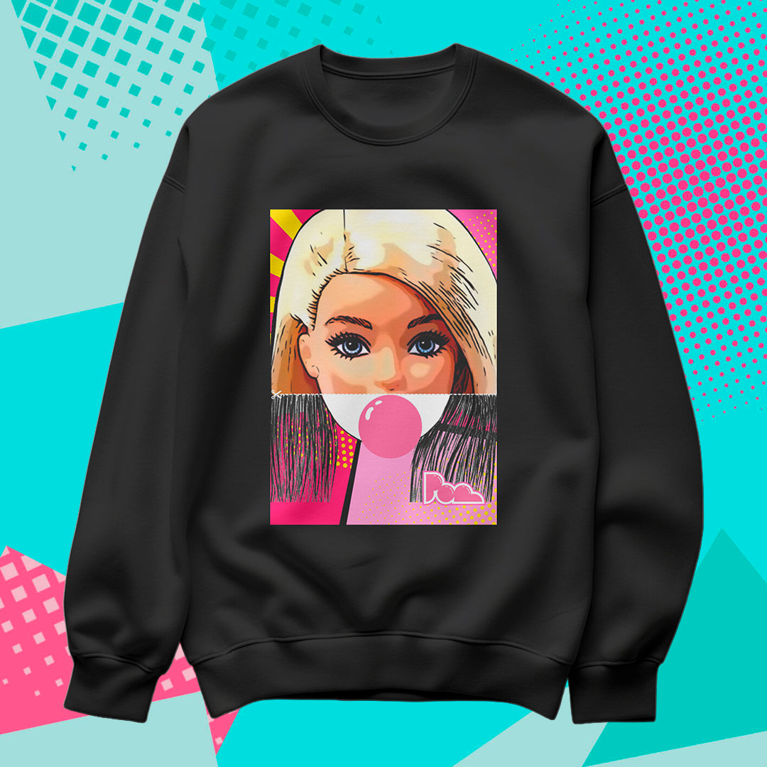 Felpa Pop Girocollo "Barbie"