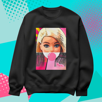Felpa Pop Girocollo "Barbie"