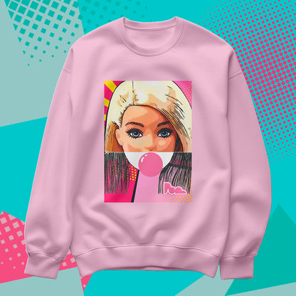 Felpa Pop Girocollo "Barbie"