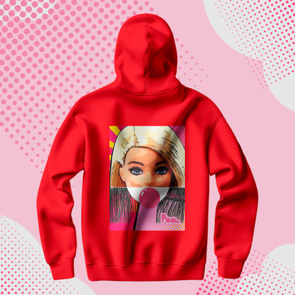 Felpa Pop con Cappuccio "Barbie"