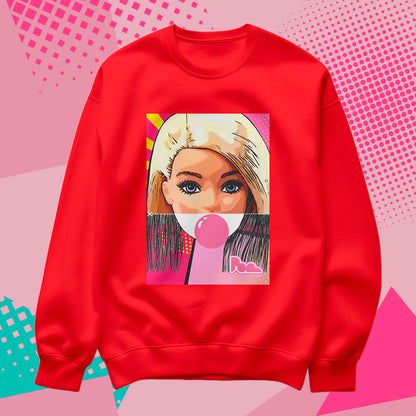 Felpa Pop Girocollo "Barbie"