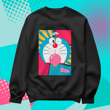 Felpa Pop Girocollo "Doraemon"