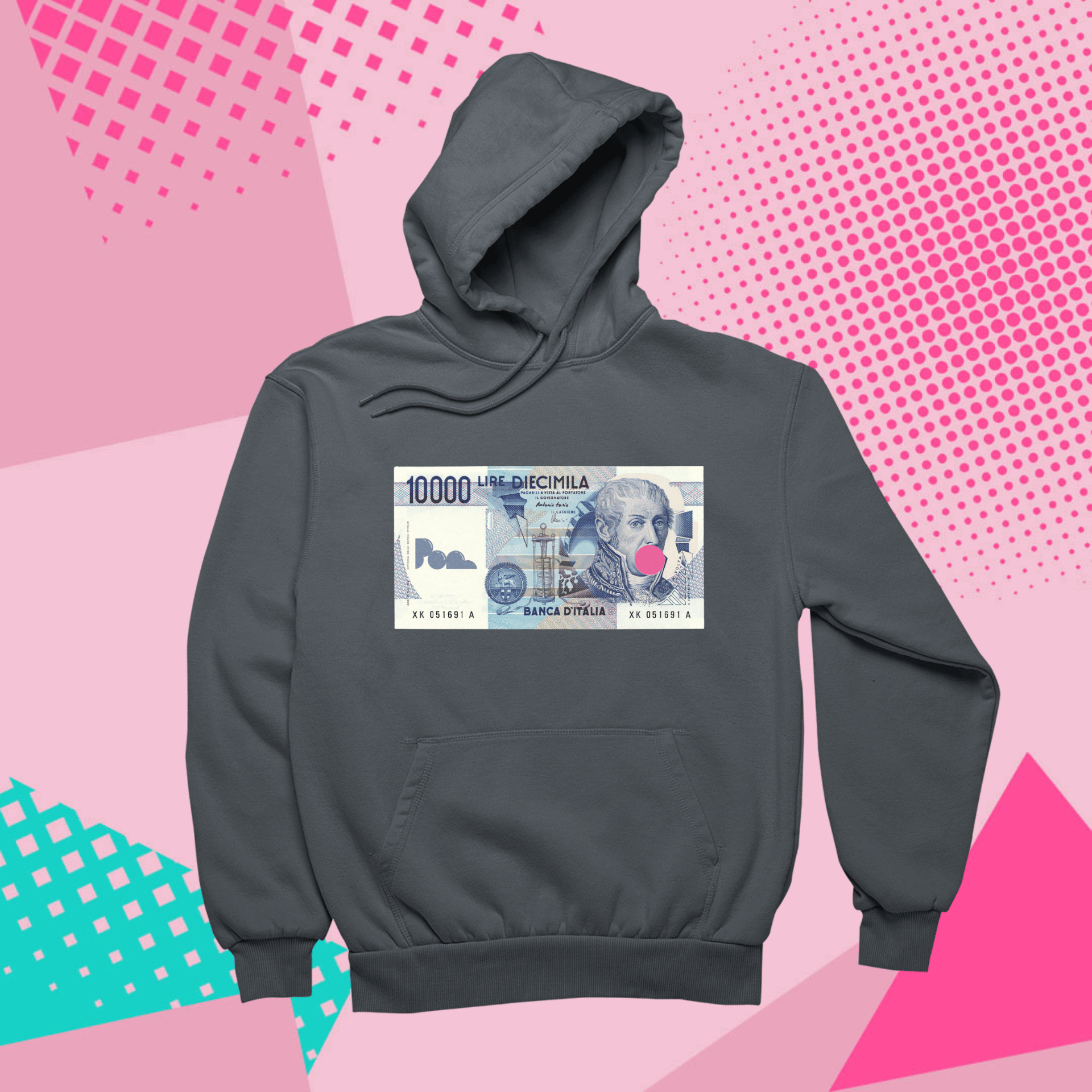 Felpa con Cappuccio - POP "10K Lire"