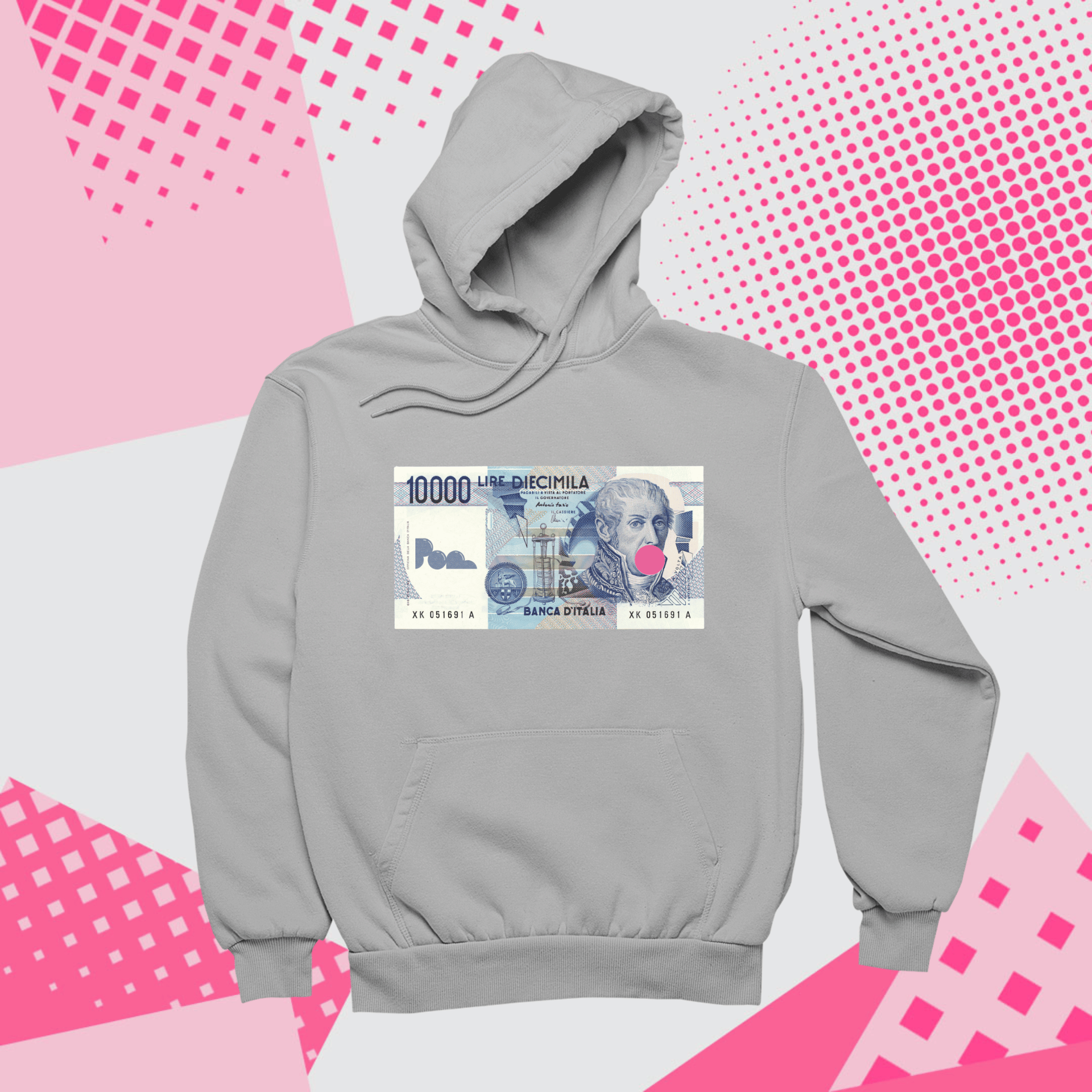 Felpa con Cappuccio - POP "10K Lire"