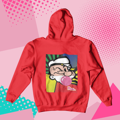 Felpa Pop con Cappuccio "Braccio di ferro"