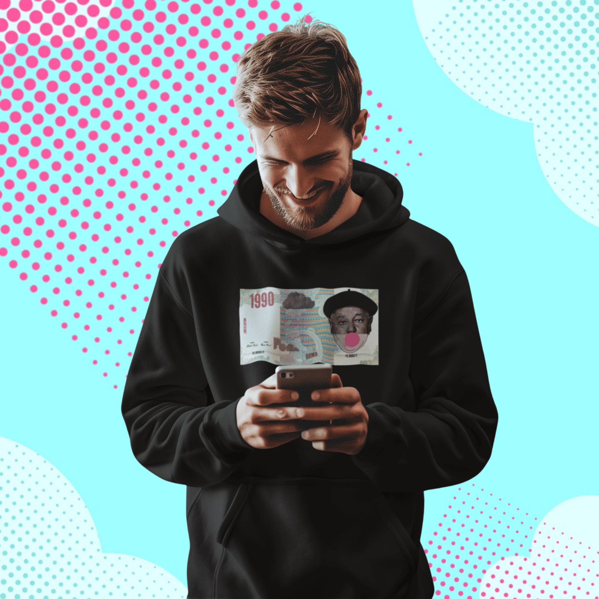 Felpa con Cappuccio - POP "Lira Fantozzi"